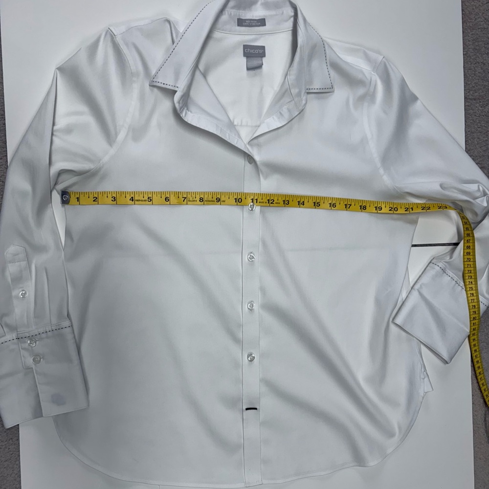 Chico's No-Iron Stretch Shirt - Picture 5 of 9